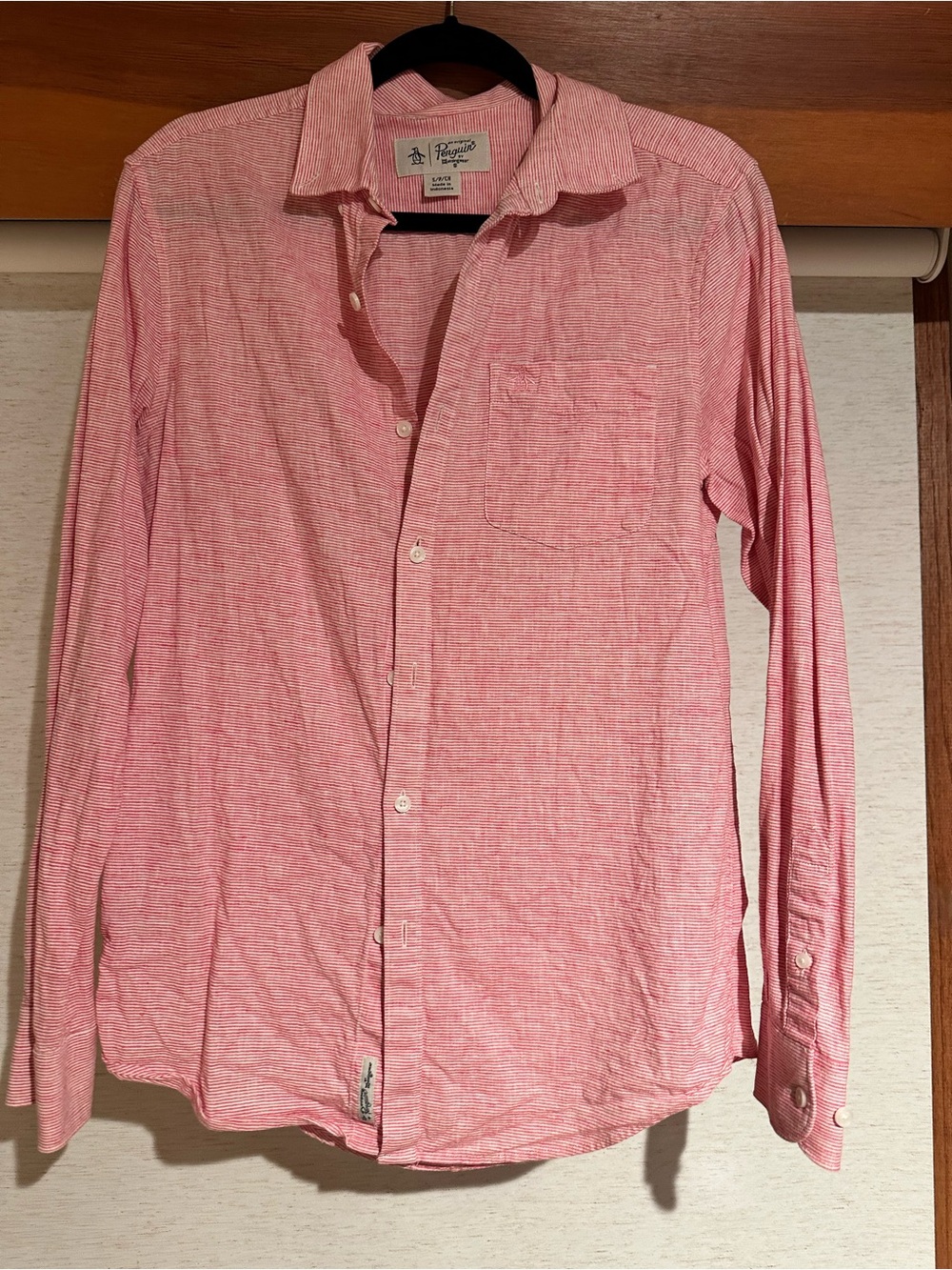 Original Penguin Men's Pink Button-Down Shirt